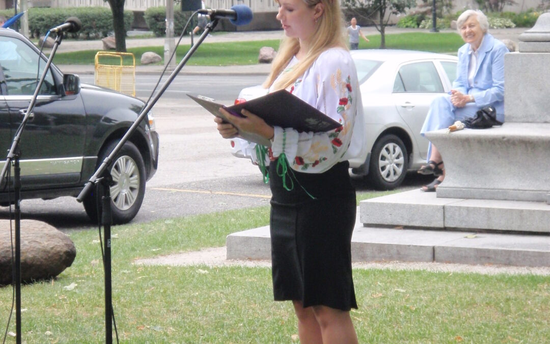 SUSK at Queen’s Park (Toronto) for the 20th Anniversary of Ukraine’s Independence